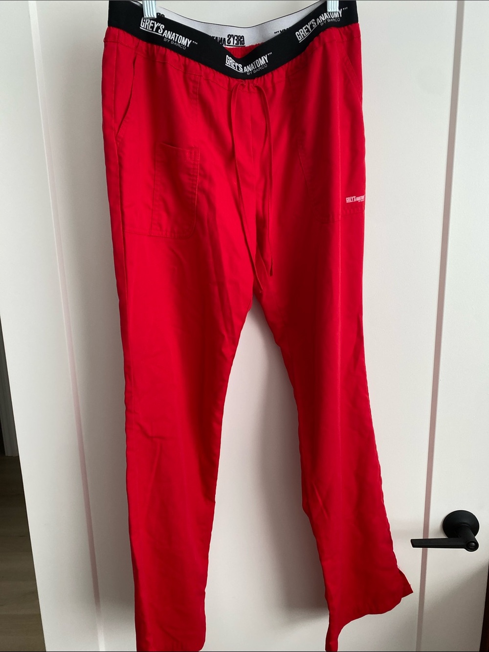 Grey's Anatomy Women Bright Red Active Scrub Pants